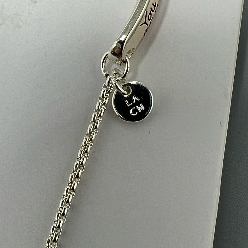 Unwritten “Fearless “ Affirmative Message Bolo Bracelet- Silver Plated - Picture 3 of 5